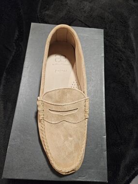 Allen Edmonds Beige Suede Penny Loafer